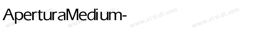 Apertura Medium字体转换
